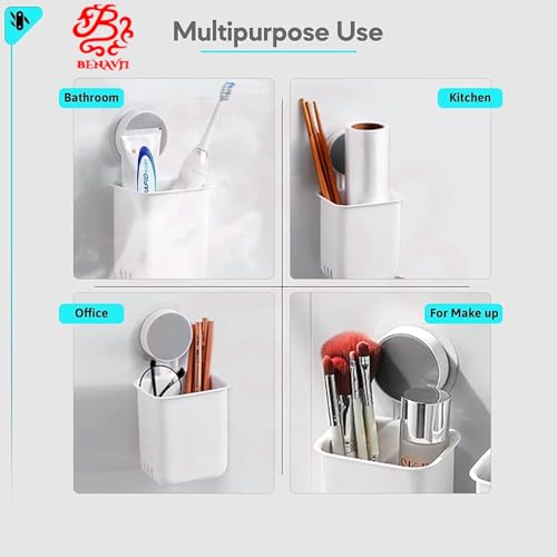 Image of BENAVJI Drill Free Corner Shelf for Bathroom Wall Bathroom Organizer Without Drill Kitchen Rack Pack of 2