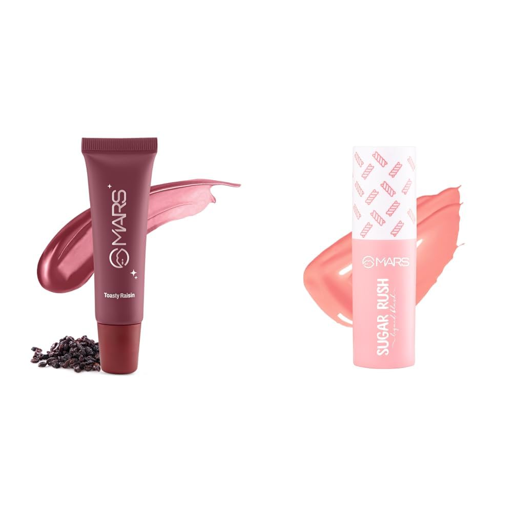 MARS Lippy Top Hydrating Lip Gel 10ml 06-TOASTY RAISIN MARS Sugar Rush Liquid Blush 01-MARSH MALLOW-picture-16