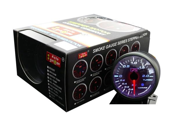 オートゲージ(AUTOGAUGE) ブースト計 SM 60Φ スモークレンズ ホワイトフェイス ホワイトLED
