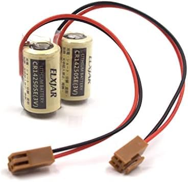 Compatible with Sanyo CR14250SE Lithium Battery with Brown Connector 3V (2 Pack)-image-17