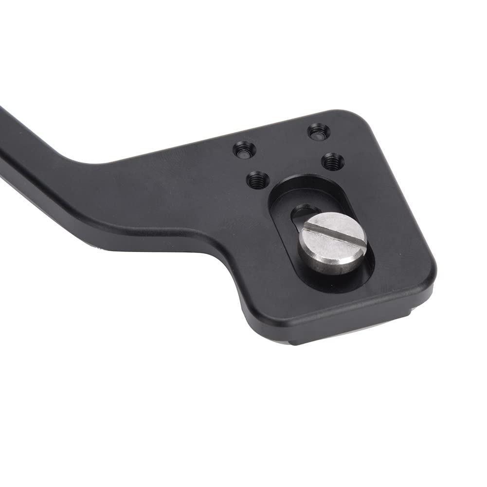 Staffa per treppiede per torcia per fotocamera in lega di alluminio con doppia vite da 1/4 di pollice per supporto DSLR Supporto per illuminazione da studio fotografico