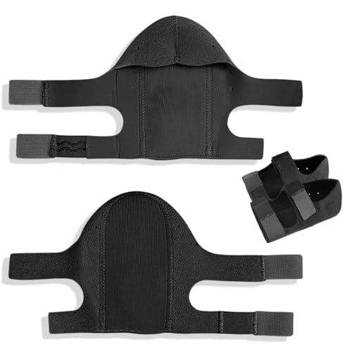 COYUN Protector de talón de gel de Fascitis plantar, Copa de talón para hombres y mujeres, alivia el dolor del talón, tendón de Aquiles seco y agrietado almohadilla de apoyo del talón, Negro, 35-39