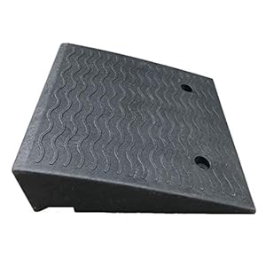 Loading Ramps, Threshold Ramp, Rubber Curb Ramps, Non-Slip Step Mat Uphill Assist Function Sidewalk Pedal Car Ramp Loading Ramp For Car Motorcycle Wheelchair 3