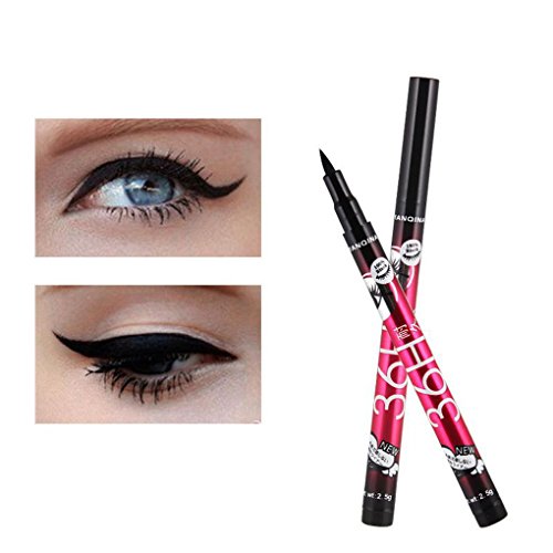 Babysbreath17 Preuve Eye-Liner Noir Liquide Eau Eyeliner Pen Lisse Anti Blooming Rapide à Sec Cover