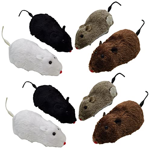 Ratón de cuerda para gatos Toddmomy interactivo de 8 piezas 2