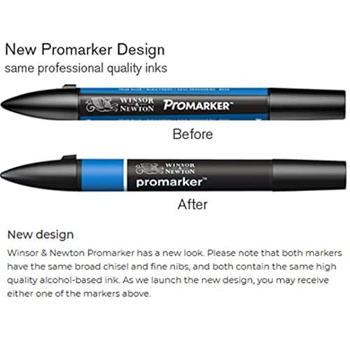 Image of Winsor & Newton Promarker, Alcohol Based Markers, Amber (O567), Double Tipped Drawing Marker Set for Artists, Graphic Designers, Illustrators - Chisel & Fine Twin Tip, Streak Free Coverage