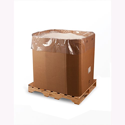 42" x 32" x 54" x 2 mil Clear Eco-Manufactured Plastic Bin and Gaylord Liners (Roll of 110)
