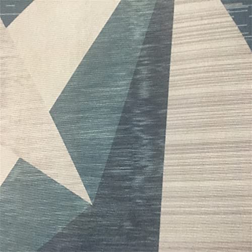 AU-OZNER Vloerkleden woonkamer blauw tapijt, driehoekig patroon baby kruipende ademende en comfortabele verzorging vloer tapijt goedkoop blauw, 180x280cm - Afbeelding 3