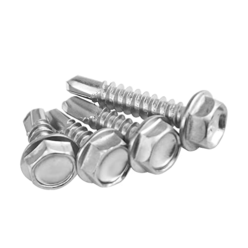 Kit de 240 tornillos autorroscantes Hex Washer acero inox miniatura 6