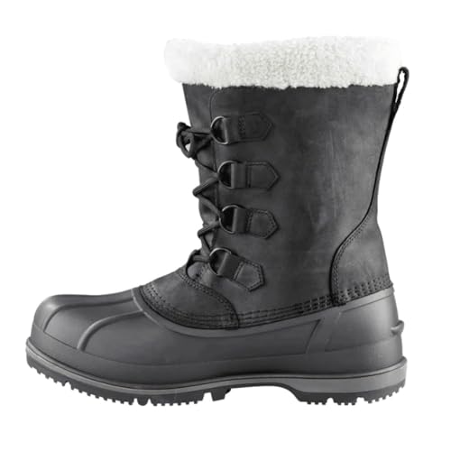 Image of Baffin Men's CANADA Winter Boots | Waterproof Insulated Leather Boots for Cold Weather | Faux-Fur Collar & GelFlex Midsole