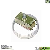  VIOKS - Termostato para frigorífico, regulador de temperatura análogo a parte alternativa Ranco K59-L1287, parte alternativa apta, entre otras, como análoga a Liebherr 6151086