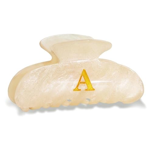 Fohufo Initial Cute Hair Clips - Letter Elegant Hair Claw Clips, Fashion Glitter Claw Clips Durable Hair Clips, Wedding Gift, Bridesmaid Gifts, Birthday Gifts, Christmas Gift, Letter A