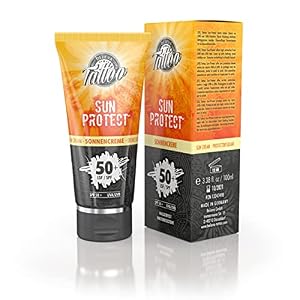 Believa Tattoo crema bronceadora – Protector solar factor 50+ (UVB +50 – UVA +95) 100ml