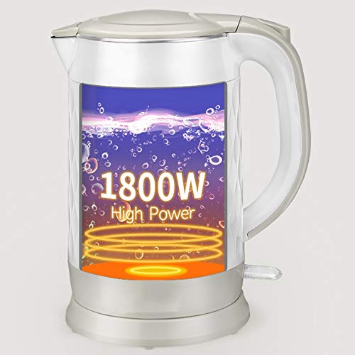 Hervidor eléctrico de acero inoxidable 304 1.7L 1800W miniatura 6