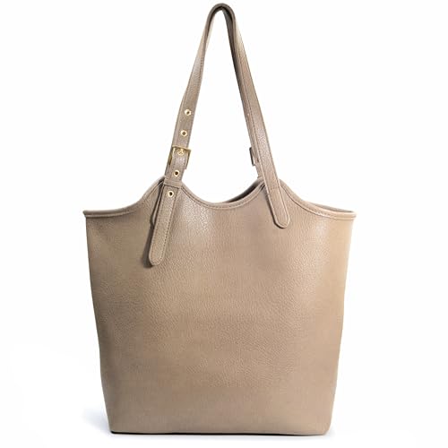 Image of HOXIS Tote Bag for Women with Adjustable Handles Soft Vegan Leather Shoulder Handbag for Work, Travel & Everyday Use