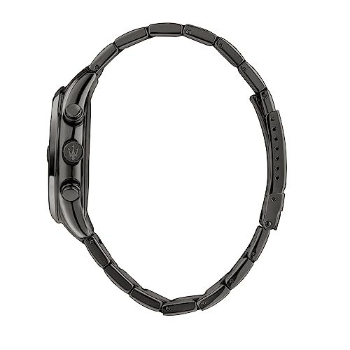 Maserati Stainless Steel Classic Date Chronograph Analog Dial Color Blue Men Watch - R8853151012, Gray Band - Image 2