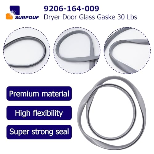 Joint en verre 9206-164-009 pour porte de sèche-linge 13,6 kg lot de 2