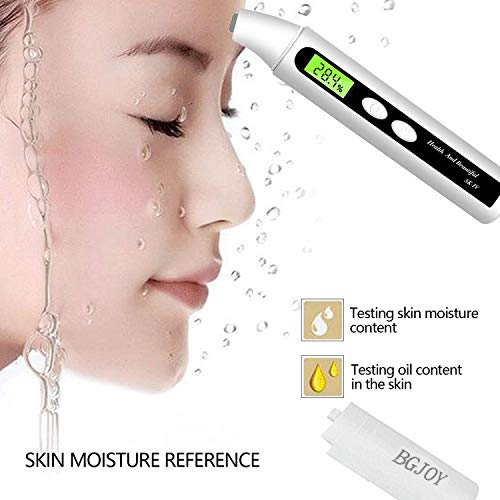 Skin Analyzer Skin Moisture Analyzer Facial Moisture Meter Skin Care Water Oil Tester Detector Portable Easy Operate Digital Skin Moisture Sensor For Beauty Salon Spa Home Travelling Gift Girls Women #TOP1