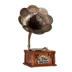 Tourne-disques rétro, Tourne-Disque rétro Gramophone Haut-Parleur Tourne-Disque Vinyle Antique Bluetooth USB Radio… - Les Beatles, Paul McCartney, John Lennon, RIngo Starr, George Harrison