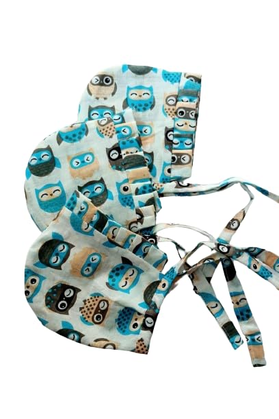 hiyansh Pure Cotten,Comfortable Baby Cap (Pack of 3) Light Green