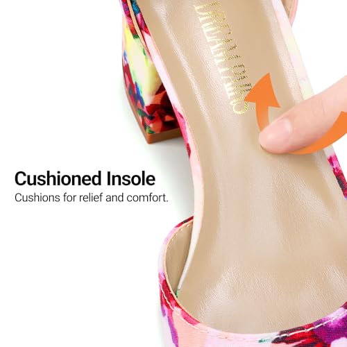 Image of DREAM PAIRS ANNEE Pointed Toe Low Chunky Heels Pump Shoes