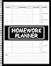 Homework Planner for ADHD Students: Undated Assignment Tracker Notebook for Elementary, Middle & High School Boys and Girls