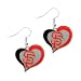 San Francisco Giants Swirl Heart Earrings