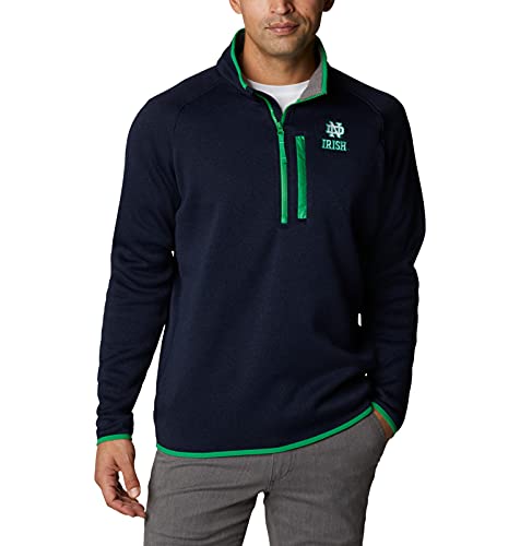 Image of Columbia NCAA mens Collegiate Canyon Point Sweater Fleece Half Zip