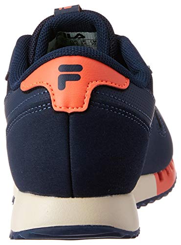 Fila Euro Jogger Sport, Tênis Feminino, Azul (Marinho/Coral/Rosa Coral), 34