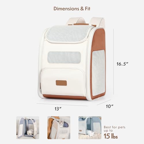Image of Traveler's Choice Argo Tails of The Trail Pet Backpack Carrier, Tan