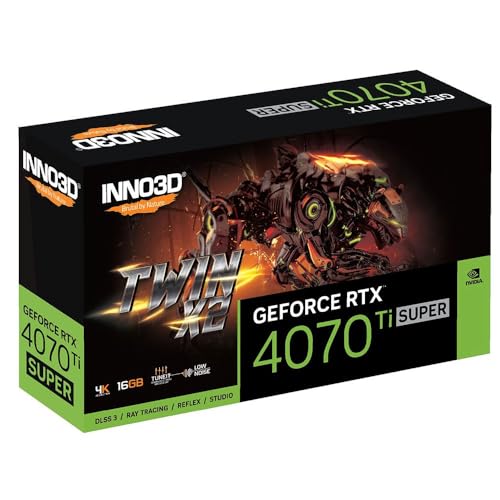 Image of INNO3D NVIDIA GEFORCE RTX 4070 Ti Super Twin X2 16GB GDDR6X 256-bit I PCI-E 4.0 X16 Gaming Graphics Card - N407TS2-166X-186156N