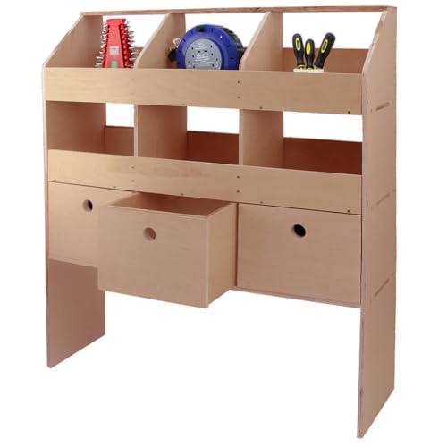 Monster Racking Universal Auto-Regal Fahrzeugregale Fahrzeugeinrichtung Regalsystem Regal Holzregal Regalsystem Transporter Werkstattwagen 102cm B x 30cm T x 120cm H