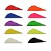 GPP 100PK 2 inch Plastic Arrow Vane TPU Fletchings for DIY Arrow Archery Bow,Black