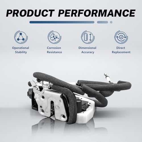 Image of KELOKE Door Latch Lock Actuator Compatible with Nissan Murano 2008-2014(Sport Utility), Compatible with Nissan Murano 2011-2014(Convertible), Rear Left Driver Side, Replace# 82501-1AA0A,825011AA0A