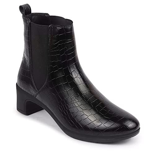 Image of FAUSTO Women Flared Heel Boots