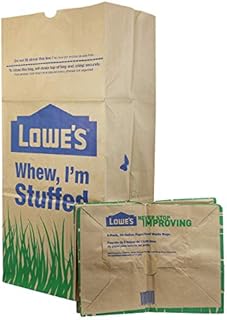Lowe's 30 Gallon Heavy Duty Brown Paper Lawn and Refuse Bags for Home and Garden (10 Count), Large (LOWESLL)