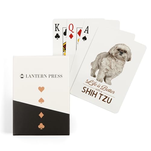 Baraja cartas póker Shih Tzu Life is Better 52 naipes