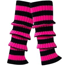1 Pair - Rose Red and Black Stripes