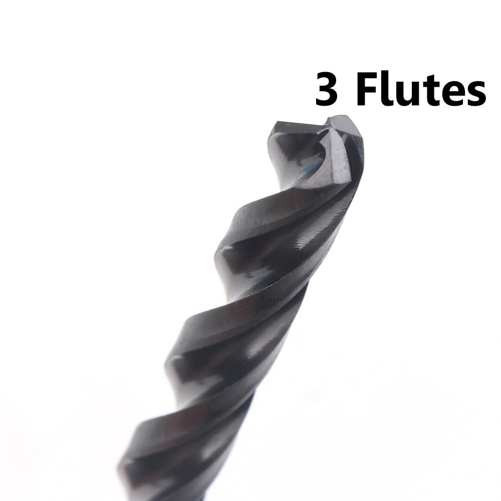 10 Uds. Brocas De 3mm-6,5mm M35 HSSCO TiAlN Brocas De 3 Flautas for Cambio Rápido De Acero Inoxidable (3/3,2/4/4,2/4,5/5/6/6,5mm)(4.5mm 10pc)