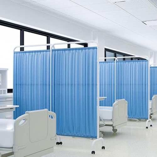Schermo divisorio Medico per la Privacy, con Struttura in Acciaio Pieghevole, Design salvaspazio per ospedali e cliniche.
