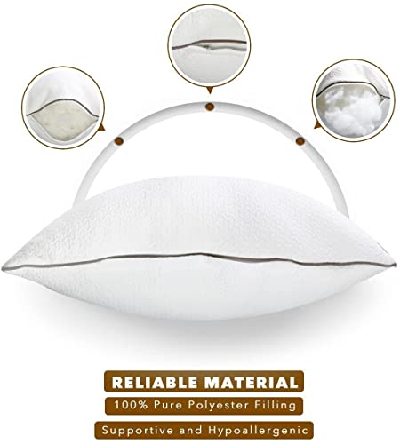 Bambus-Kissen Makimoo Premium 2-Pack Schlafkissen mit Mikrofaserfüllung