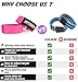 TAVIEW Occlusion Bands for Women Glutes & Hip Building, Blood Flow Restriction Bands BFR Bundle Booty Bands, Best Fabric Resistance Bands for Exercising Your Butt, Squat, Thigh, Fitness Pink Full