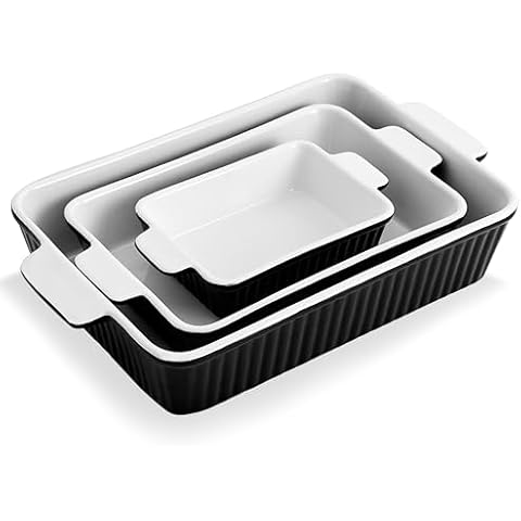 Swuut Ceramic Casserole Dishes Set Cover