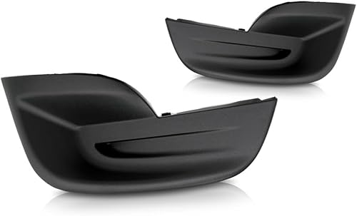 Miniatura 4 de Para Nissan Altima - Cubierta de luz antiniebla 2013 2014 2015 para lado del conductor y del pasajero, bisel de rejilla, negro texturizado, sedán,