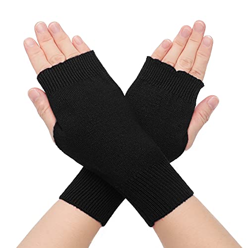 Guantes de medio dedo ZLYC para teclear sin frío gracias al punto elástico y agujero para pulgar