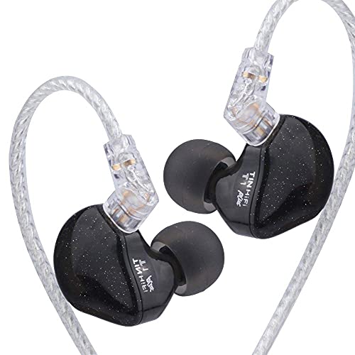 Image of TIN HiFi T1 Plus Earphone, Diaphragm Dynamic Driver HiFi in Ear Earphone Bass DJ Metal 3.5mm Headset with 2Pin Connector