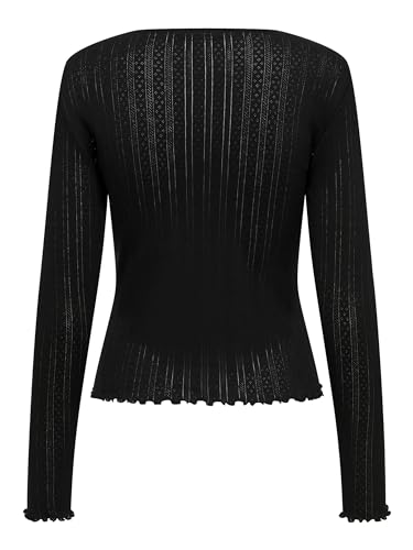 ONLY ONLCARLOTTA L/S Top JRS, Negro, S