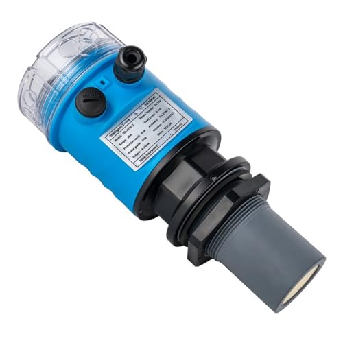 LDHJBNAC Ultrasonic Level Meter 0-20m 4-20mA Grain Solids Level Meter No Contact Sanitary Oil Tank Level Sensor RS485 Relays(20M Range 4-20mA)