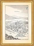 burg reichenstein neckargemünd  Kunstdruck Necker Gmünd Neckargemünd Neckar Ulrichskirche Burg Reichenstein Merian 0673