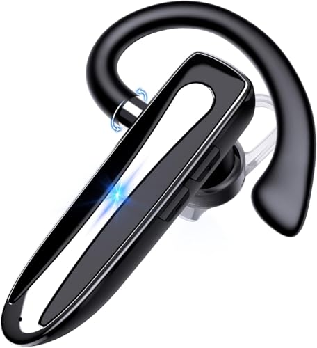 Image of Bluetooth Earpiece V6.1, Wireless Handsfree Headset with Mic, CVC8.0 Noise Canceling for Calls Business Single-Ear Earphone, 24 Hrs Driving Headset for Android, iOS, Laptop, Office, Truck Driver